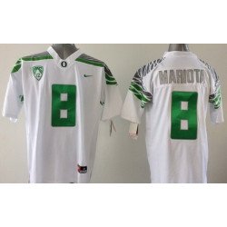 Oregon Duck #8 Marcus Mariota 2014 White Limited Jersey