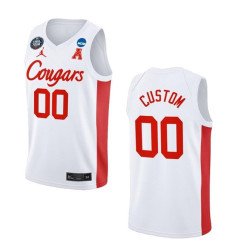 Men's Houston Cougars Active Player Custom White Final Four Classic Stitched Jersey