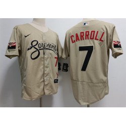 Mens Arizona Diamondbacks #7 Corbin Carroll Nike Tan City Connect Jersey