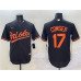 Men's Baltimore Orioles #17 Colton Cowser Black Cool Base Stitched Jersey