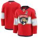 Men's Florida Panthers Blank Red Home 2025 Stanley Cup Champions Patch Stitched Jersey