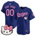 Men's Los Angeles Dodgers ACTIVE PLAYER Custom Royal 2025 Hello Kitty Vapor Premier Limited Stitched Baseball Jersey