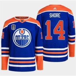 Men's Edmonton Oilers #14 Mattias Ekholm Royal 2024 Stanley Cup Final Patch Stitched Jersey