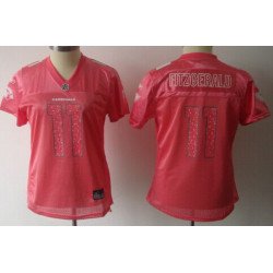 Arizona Cardinals #11 Larry Fitzgerald Pink Womens Sweetheart Jersey