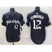 Men's Philadelphia Phillies #12 Kyle Schwarber Black Gothic Vapor Limited Stitched Jersey