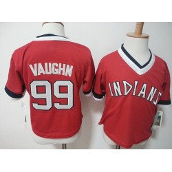 Toddler Cleveland Indians #99 Rick Vaughn 1974 Red Pullover MLB Majestic Baseball Jersey