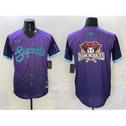 Men's Arizona Diamondbacks Team Big Logo Purple 2025 City Connect Limited Stitched Baseball Jersey