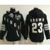 Los Angeles Kings #23 Dustin Brown Black Women's Old Time Heidi Hoodie
