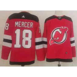 Men's New Jersey Devils #18 Dawson Mercer Red Authentic Jersey