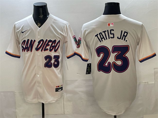 Men's San Diego Padres #23 Fernando Tatis Jr. Cream 2026 City Connect Stadium Stitched Baseball Jersey