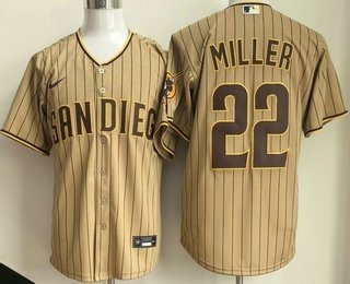 Men's San Diego Padres #22 Mason Miller Khaki Limited Jersey