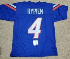 Mens Boise State Broncos #4 Brett Rypien Nike Royal College Football Jersey