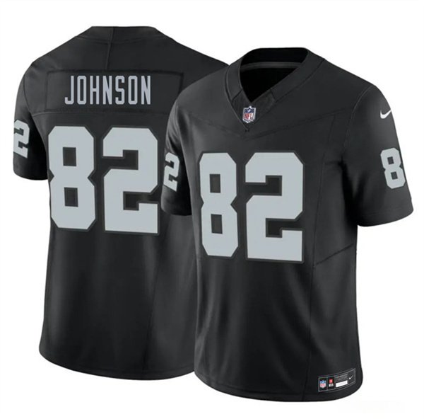 Men's Las Vegas Raiders #82 Brandon Johnson Black 2026 F.U.S.E. Vapor Untouchable Limited Football Stitched Jersey