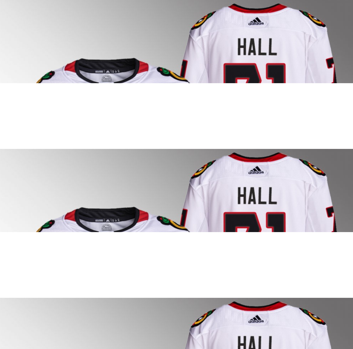 Men's Chicago Blackhawks #71 Taylor Hall White Stitched Hockey Jersey