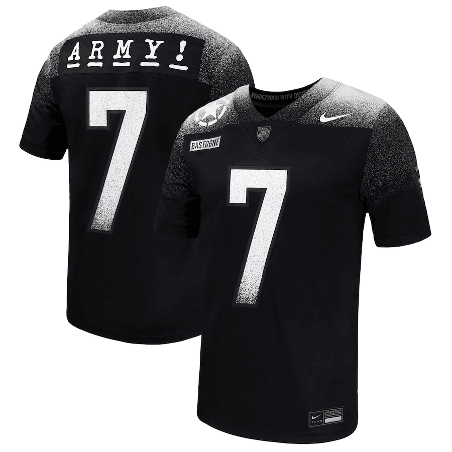 Army Black Knights Nike 2024 Rivalry Collection Alternate Untouchable Football Jersey - Black