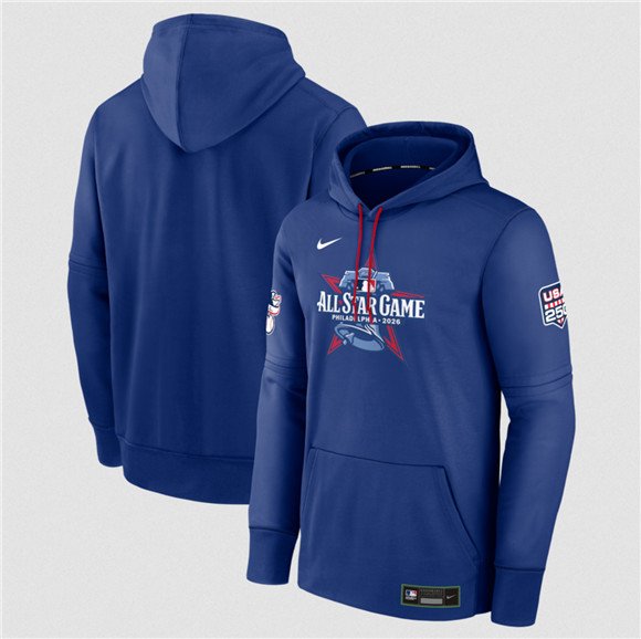 Men's American League Royal Collection 2026 All-Star Game USA 250 Therma-FIT Hoodie