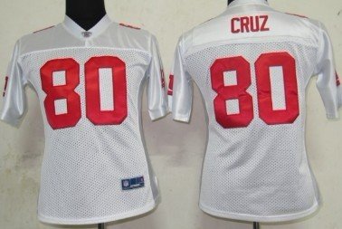 New York Giants #80 Victor Cruz 2011 White Womens Jersey