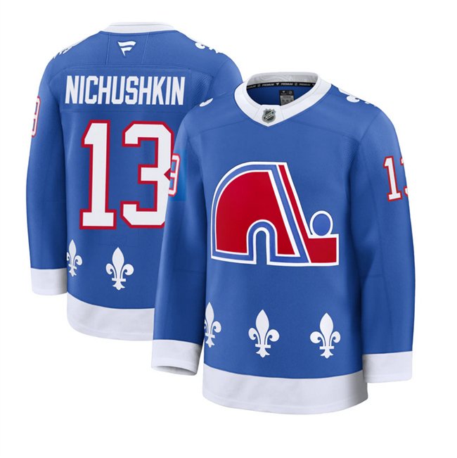 Men's Colorado Avalanche #13 Valeri Nichushkin Blue 2025 Alternate Stitched Jersey