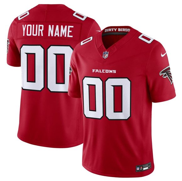 Men's Atlanta Falcons Active Player Custom Red 2026 New F.U.S.E. Vapor Untouchable Limited Football Stitched Jersey