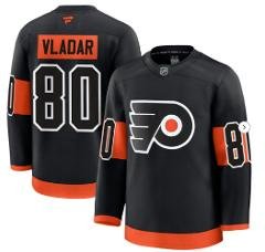 Men's Philadelphia Flyers #80 Dan Vladar Black 2024-25 Alternate Stitched Hockey Jersey