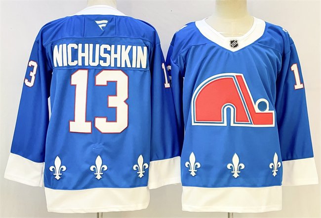 Men's Colorado Avalanche #13 Valeri Nichushkin Blue 2025 Stitched Hockey Jersey