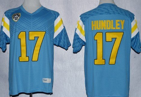 UCLA Bruins #17 Brett Hundley Light Blue Jersey