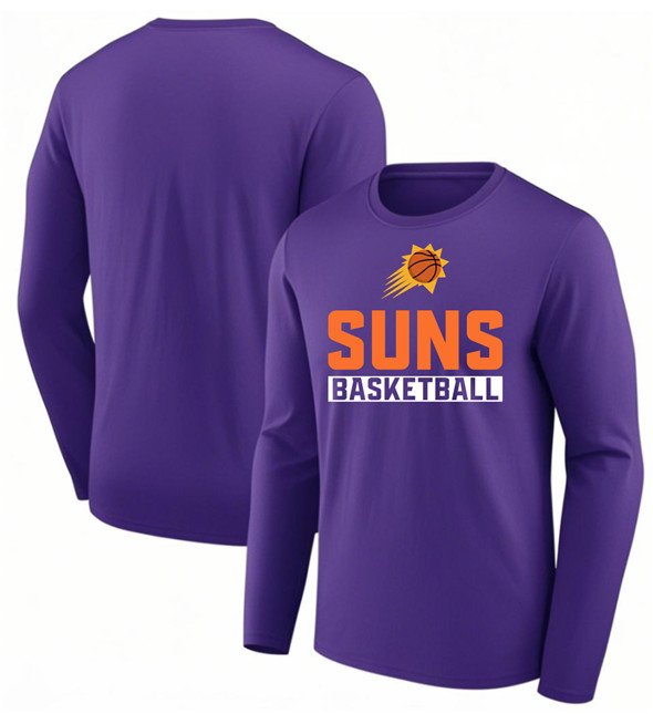 Men's Phoenix Suns Purple Let's Go Long Sleeve T-Shirt