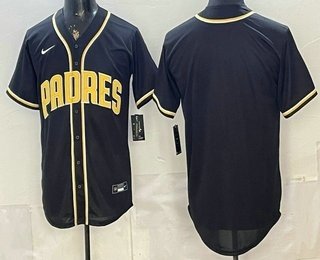 Men's San Diego Padres Blank 2026 Black Fashion Cool Base Jersey