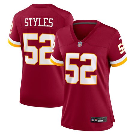 Women's Washington Commanders #52 Sonny Styles Nike Burgundy Game Jersey