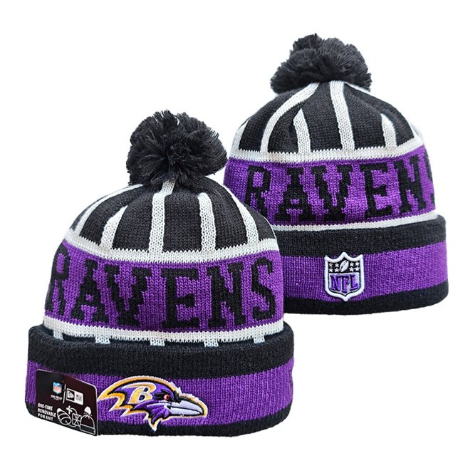 Baltimore Ravens 2025 Knit Hats1