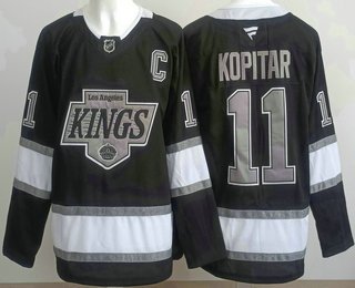Men's Los Angeles Kings #11 Anze Kopitar Black Alternate Authentic Jersey