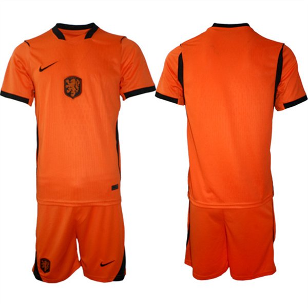 Men's Netherlands Custom Orange 2026 Away Soccer Jersey Suit