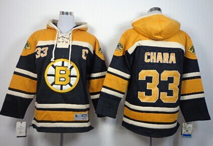 Old Time Hockey Boston Bruins #33 Zdeno Chara Black Kids Hoodie