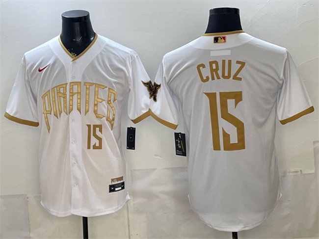 Men's Pittsburgh Pirates #15 Oswin Appollis White 2026 City Connect Stadium Stitched Baseball Jersey