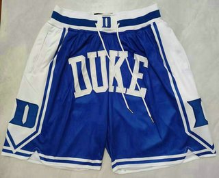Men's Duke Blue Devils Blue Just Don Shorts