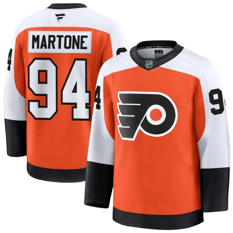 Men's Philadelphia Flyers #94 Porter Martone Orange Home stitched Hockey Jersey