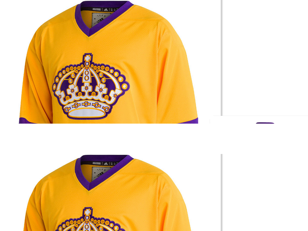 Men's Los Angeles Kings Custom Yellow Adidas Jersey