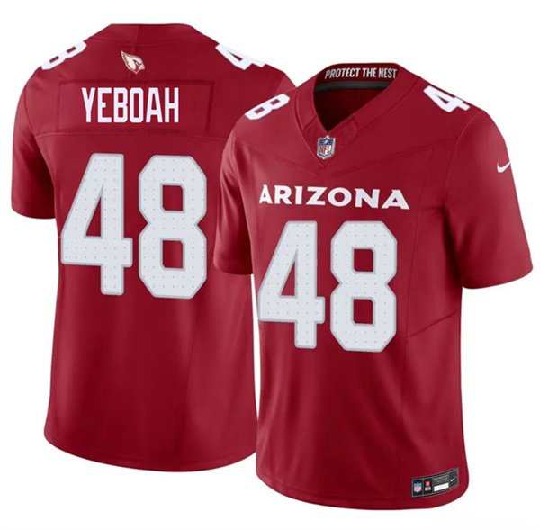 Men's Arizona Cardinals #48 Kenny Yeboah Red 2026 F.U.S.E. Vapor Untouchable Limited Football Stitched Jersey