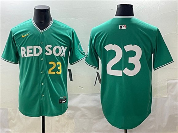 Men's Boston Red Sox #23 Romy González Green 2025 City Connect Limited Stitched Baseball Jersey