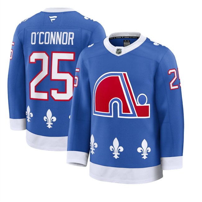 Men's Colorado Avalanche #25 Logan O'Connor Blue 2025 Alternate Stitched Jersey