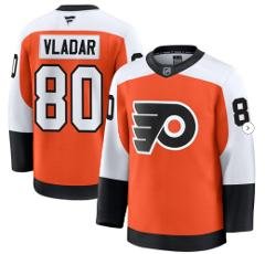 Men's Philadelphia Flyers #80 Dan Vladar Orange 2024-25 Home Stitched Hockey Jersey