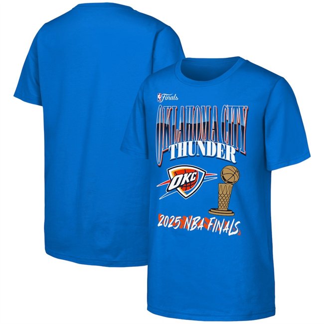 Men's Oklahoma City Thunder Blue 2025 Finals T-Shirt