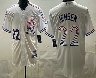 Men's Kansas City Royals #22 Carter Jensen White 2026 City Connect Stadium Jersey