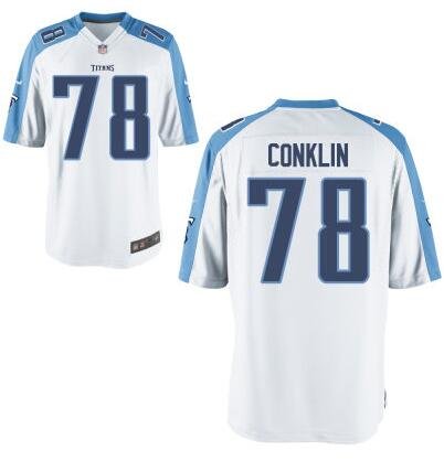 Youth Tennessee Titans #78 Jack Conklin Nike White 2016 Draft Pick Game Jersey