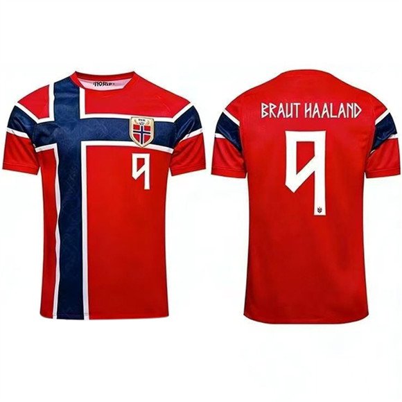 Men's Norway #9 Alexander Isak 2026 World Cup Red Home Soccer Jersey Suit