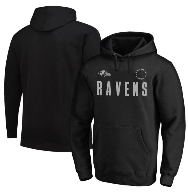 Men's Baltimore Ravens Black Big & Tall Chip Shot Hoodie