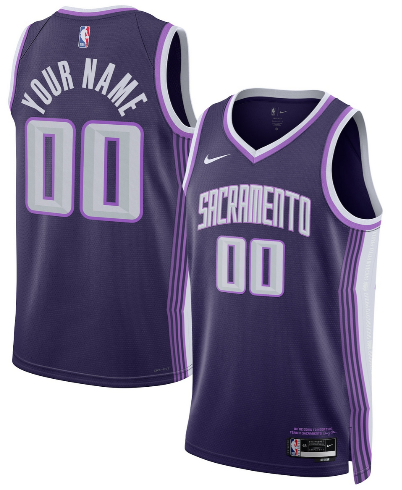 Men's Sacramento Kings Active Player Custom Purple 2025-26 City Edition Swingman Stitched Jersey