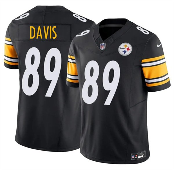 Men's Pittsburgh Steelers #89 Joaquin Davis Black 2026 F.U.S.E. Vapor Limited Football Stitched Jersey