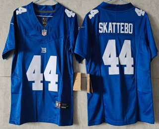 Youth New York Giants #44 Cam Skattebo Limited FUSE Blue Vapor Jersey