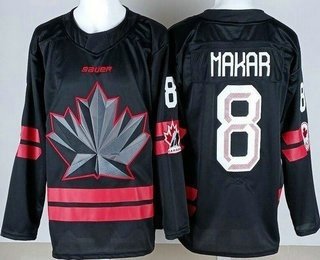Youth Canada #8 Cale Makar Black 2026 Olympics Authentic Jersey